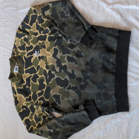 adidas Other - Adidas Camo Crewneck Pullover Sweatshirt Size Small